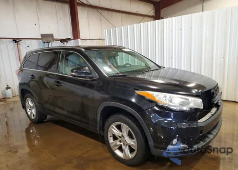 2015 Toyota Highlander Limited from USA, damaged, VIN 5TDDKRFH0FS134350